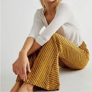 Free People Striped Flare Pants